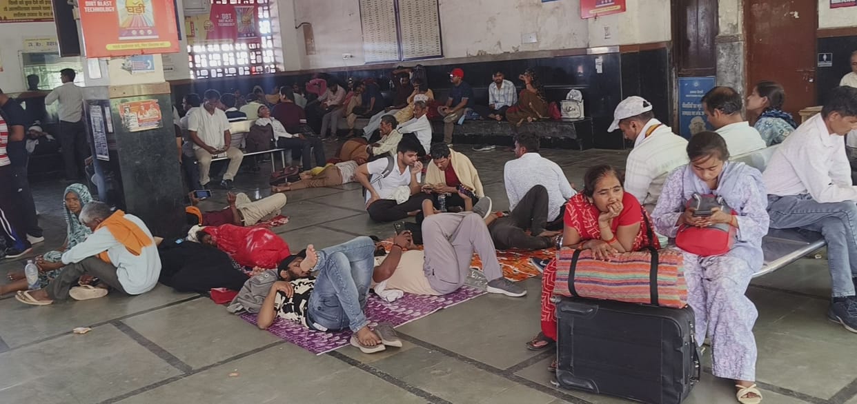 Summer vacations begin, trains become crowded