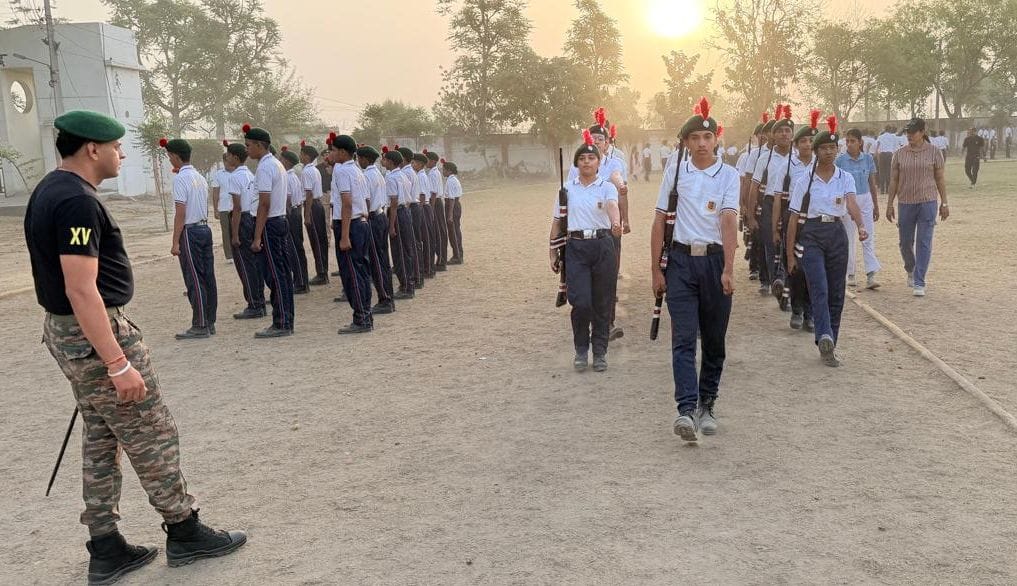 Cadets Received Training in Drill and Leadership at the NCC Camp.