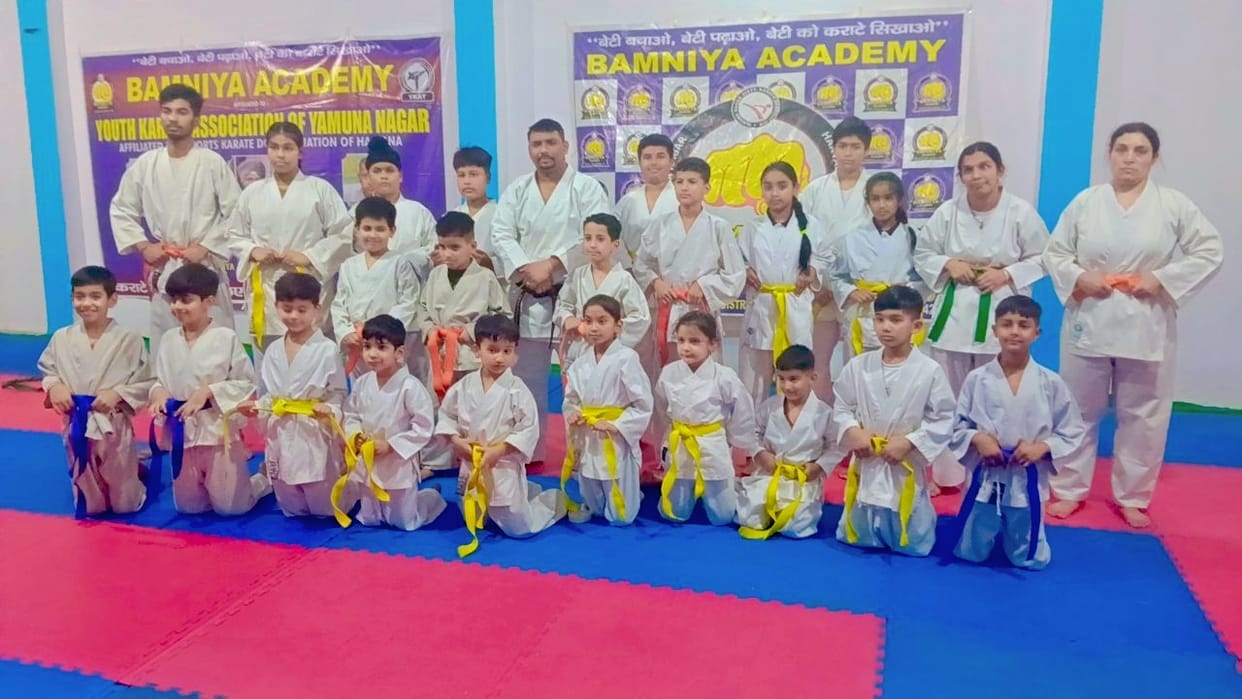 Demonstrated Karate moves to upgrade belt rank