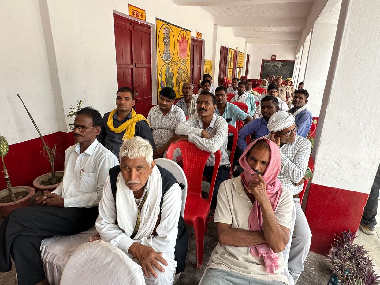 Hearing on land and road dispute held in Chaupal