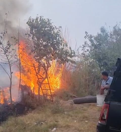 Fire breaks out in land allotted for army flats