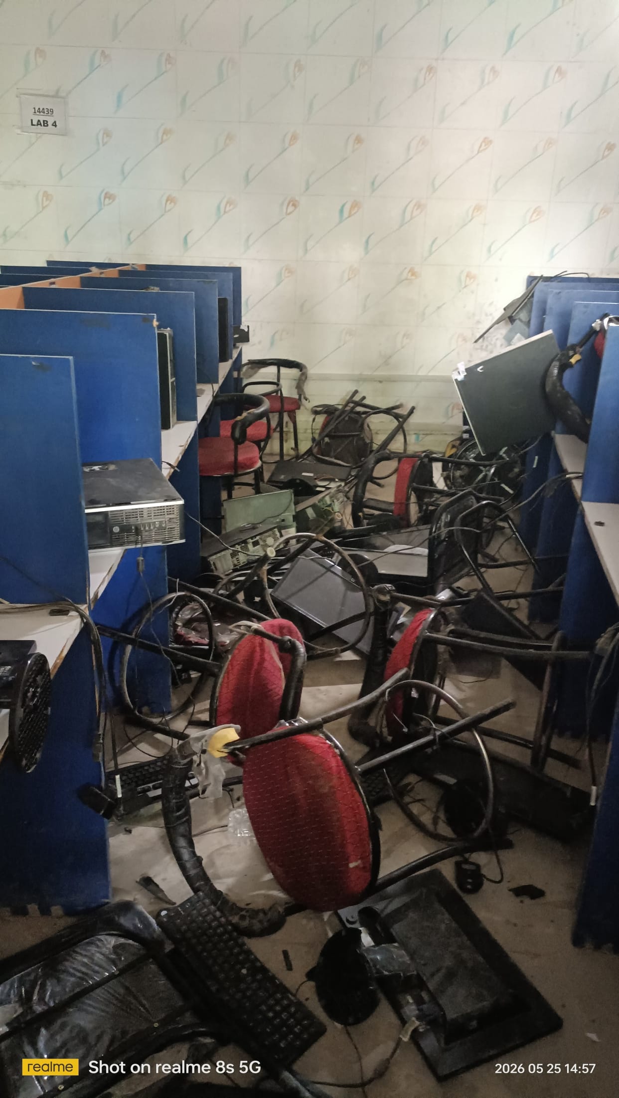 Vandalism during the exam, GT Road blocked