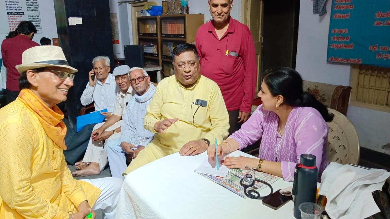 37 people underwent health check-ups at the camp.