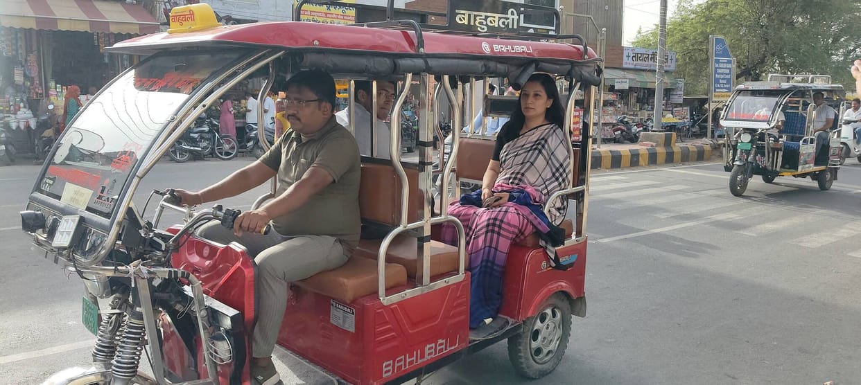 DC Anupama Sets Out on City Tour in an E-Rickshaw