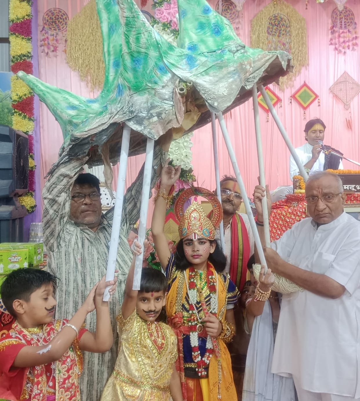 Described the childhood pastimes of Lord Krishna.