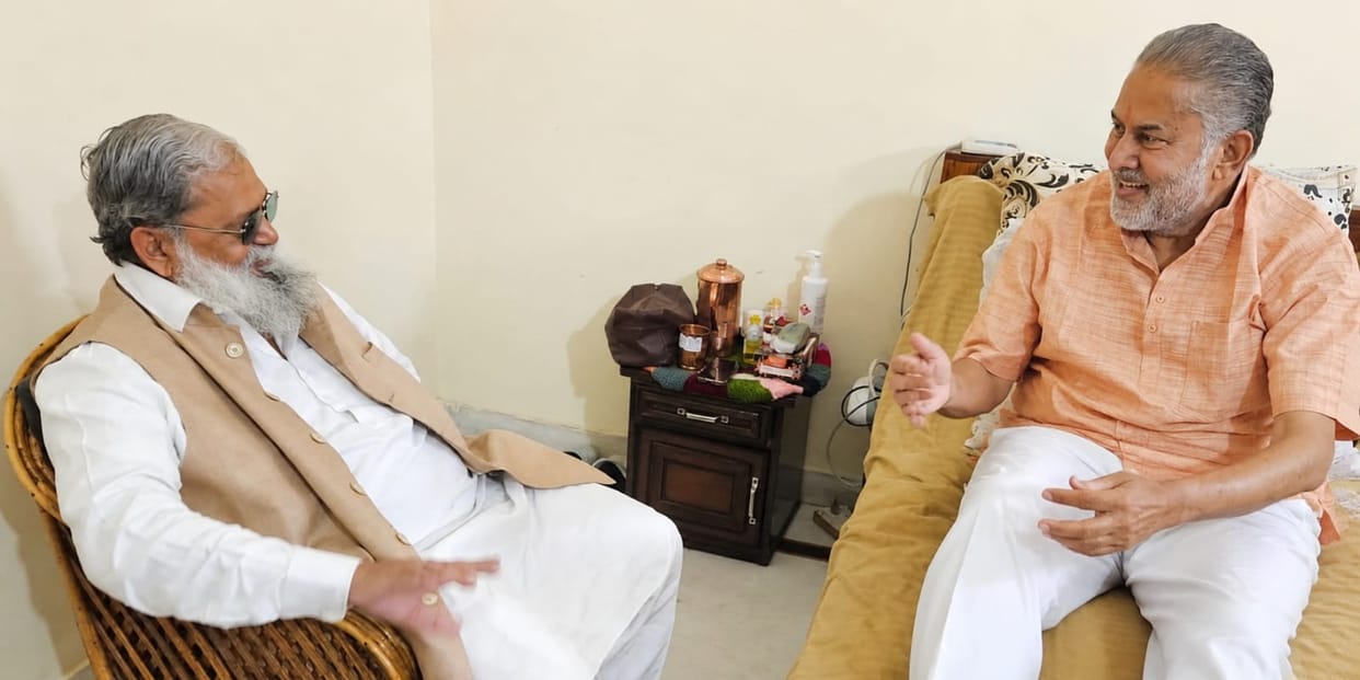 Anil Vij inquired about Prof. Ram Bilas Sharma's well-being.