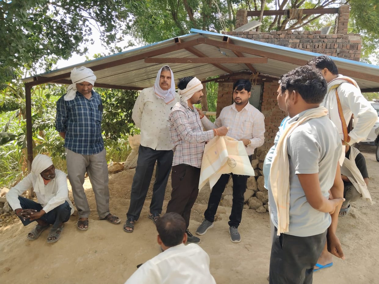 Farmers' crops were ruined due to an overflowing drain. The administration swung into action. The Deputy Tehsildar demarcated the land and stated that a culvert would be constructed in the area. Further action will be taken soon.