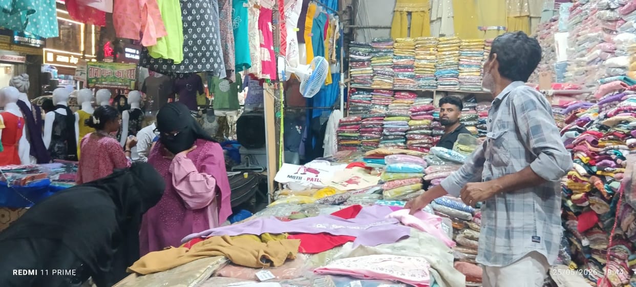 Shopping for Bakrid increased, with markets bustling late into the night instead of during the day.