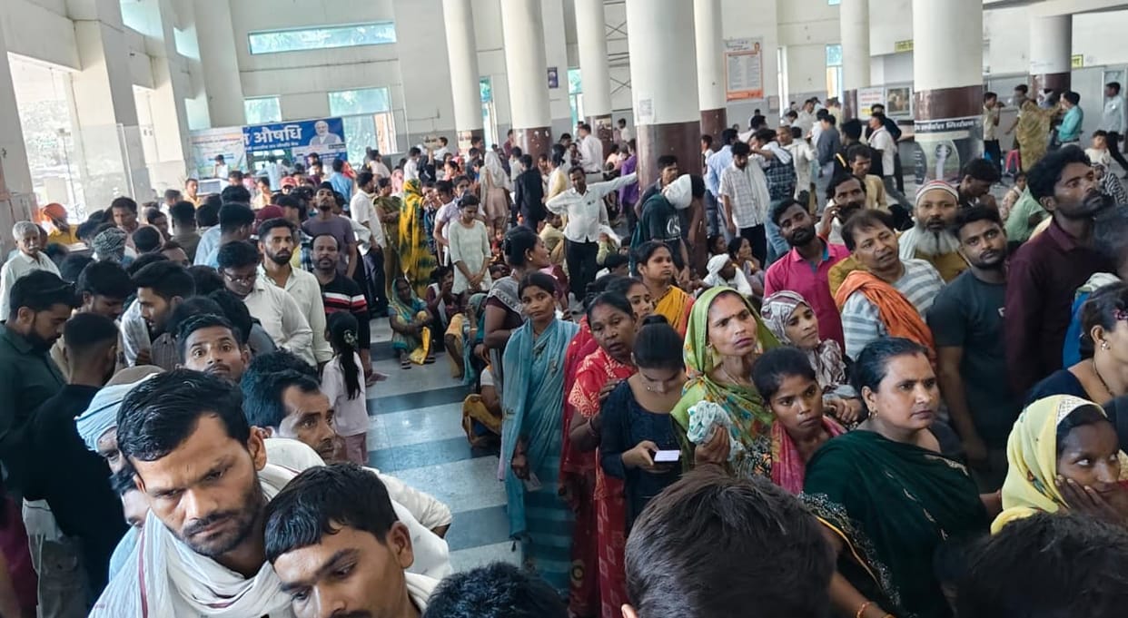 Patients grappling with chaos before treatment at the district hospital