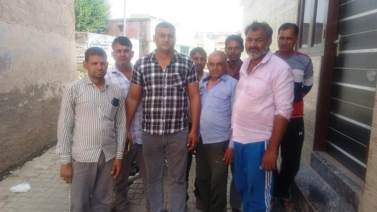 The de-addiction team admitted two drug addicts to the de-addiction centre.