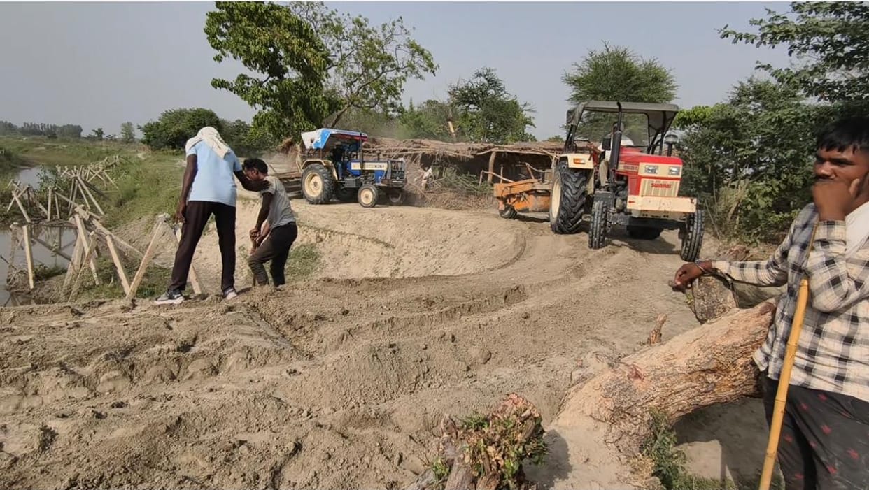 Construction of dam on Lalbojhi-Sharda Sutia completed