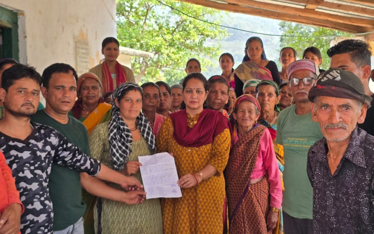 Villagers told their problems to the BJP state minister.