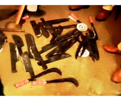 Accused arrested for making lethal weapons by setting up a roadside furnace