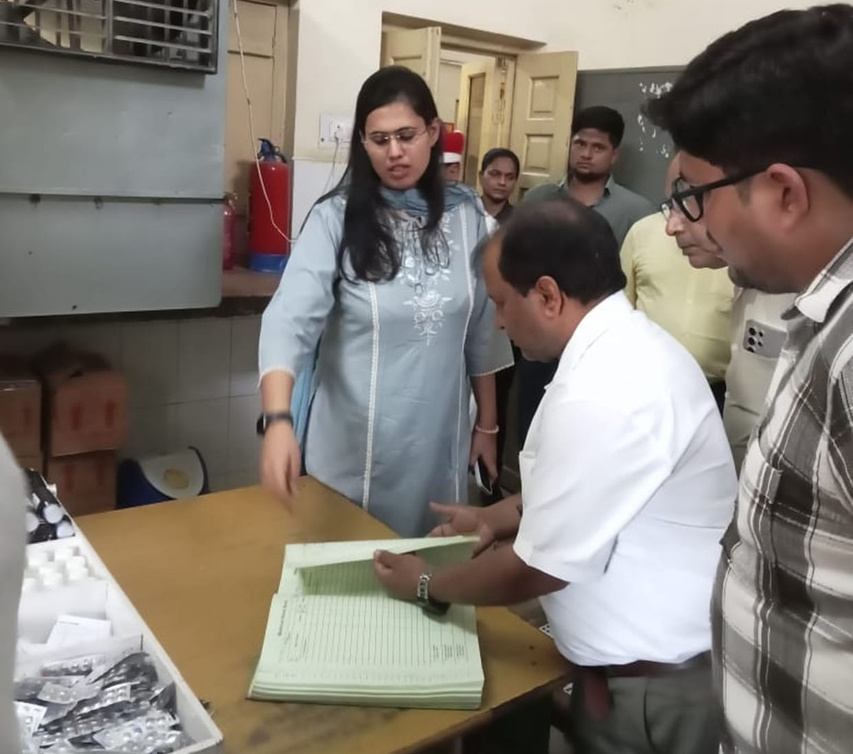 Drinking water and sanitation facilities were found to be poor in the district hospital.