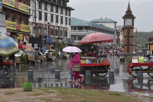 Srinagar, Weather, Rain