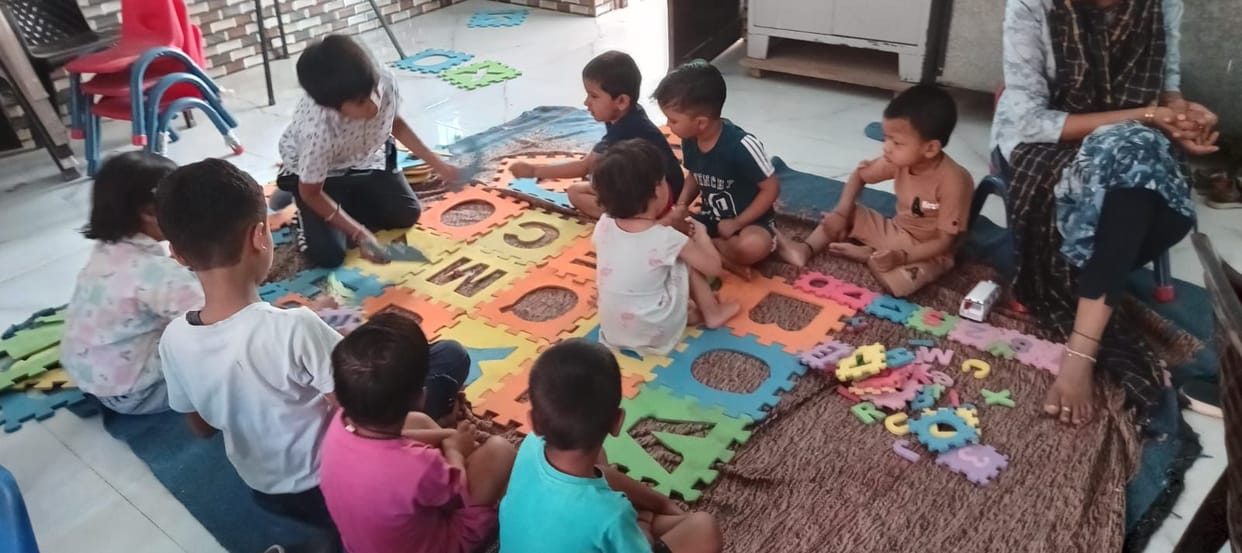 Anganwadi children are suffering in the scorching heat during school holidays.