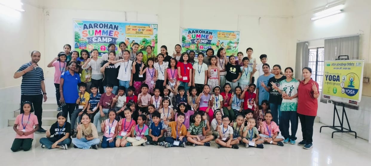 The excitement of young children attending summer camp