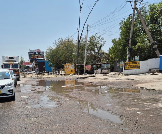 Despite spending crores, the situation on National Highway-44 has deteriorated again.