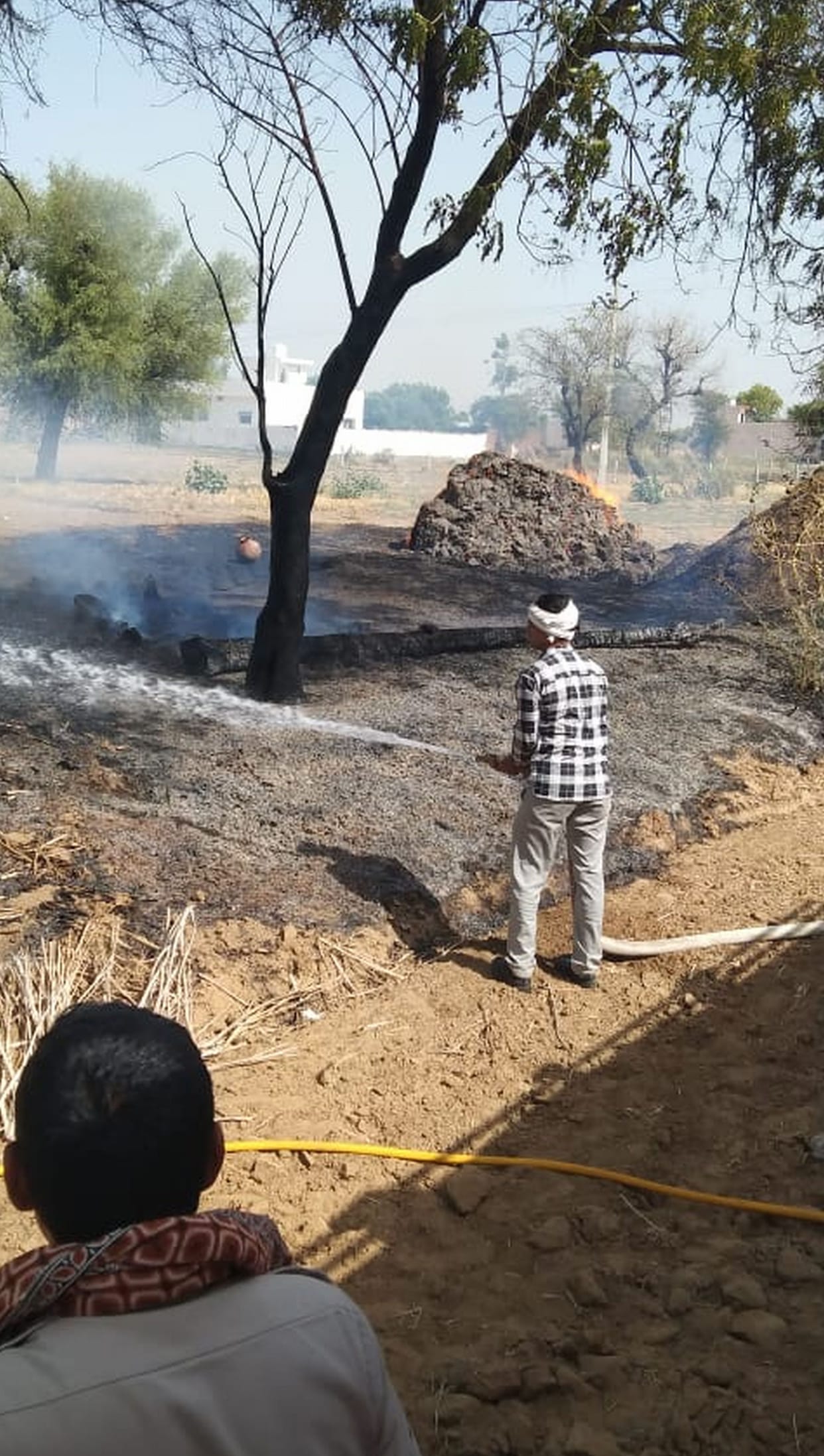 Fuel burnt to ashes due to short circuit at two places