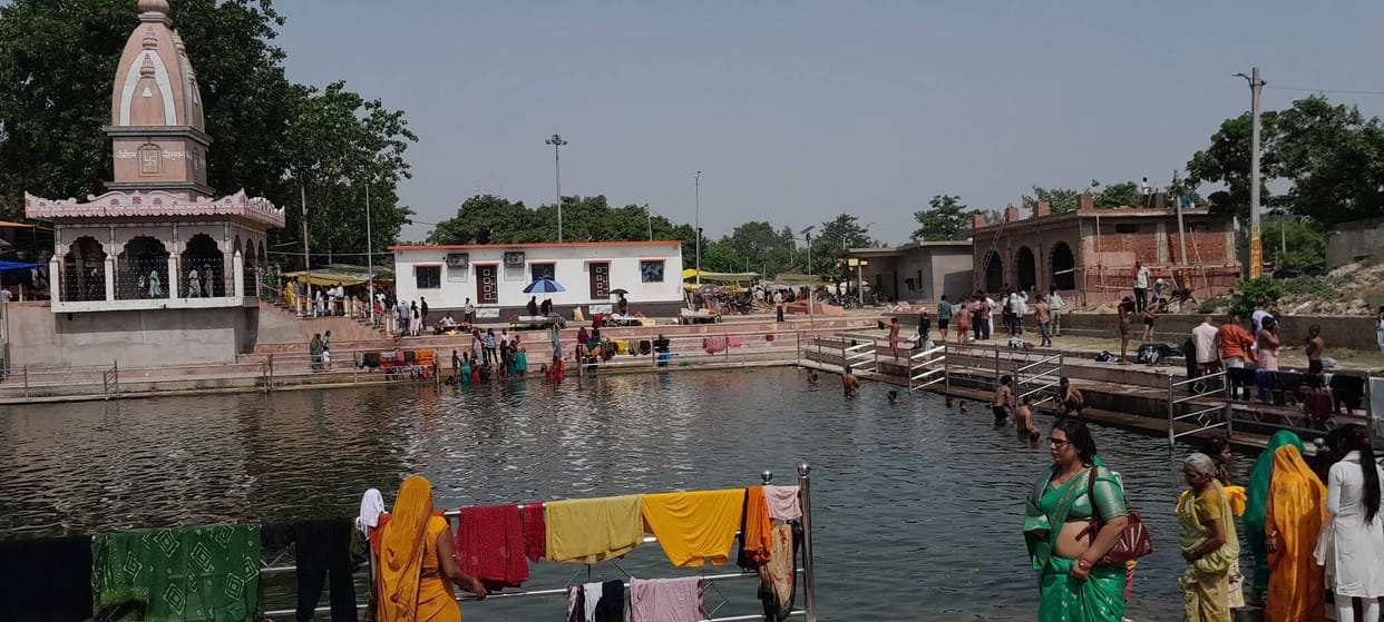 Crowds of devotees gathered on Ganga Dussehra, prayers were offered at ghats and temples.