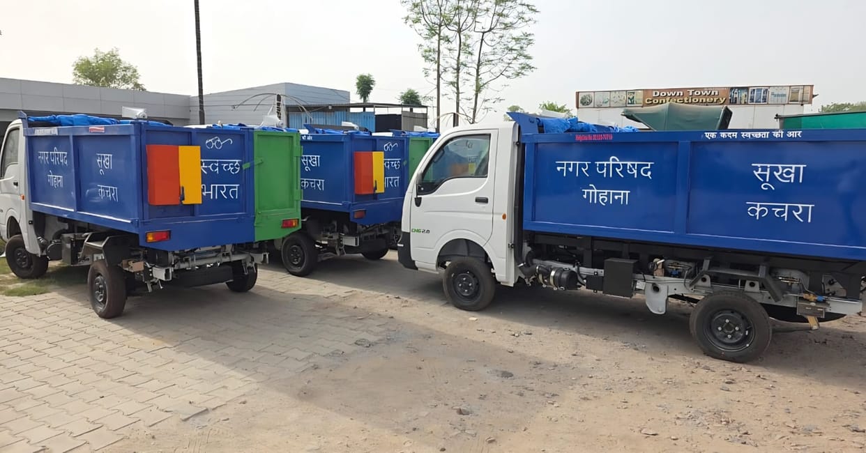 Even after the strike is over, Gohana remains surrounded by heaps of garbage.