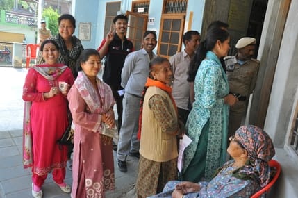 Enthusiasm for voting was also seen in the remote Shakti-Maraud area.