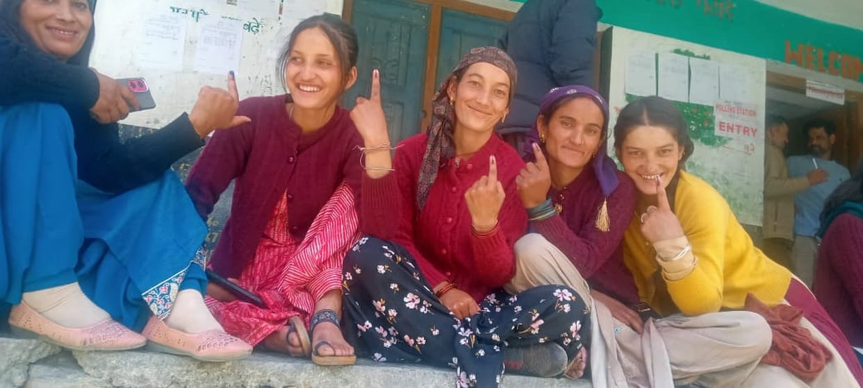 Voters in Malana, a village with ancient democracy, also showed interest.