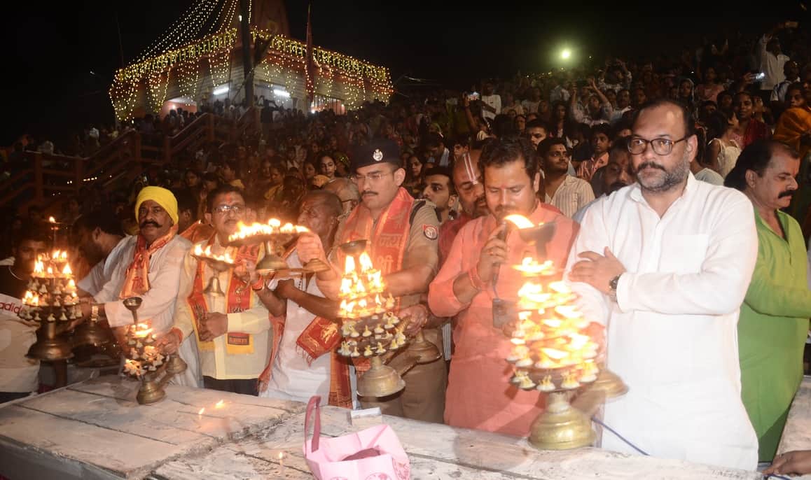 Maa Belha Devi Dham illuminated with 21 thousand lamps