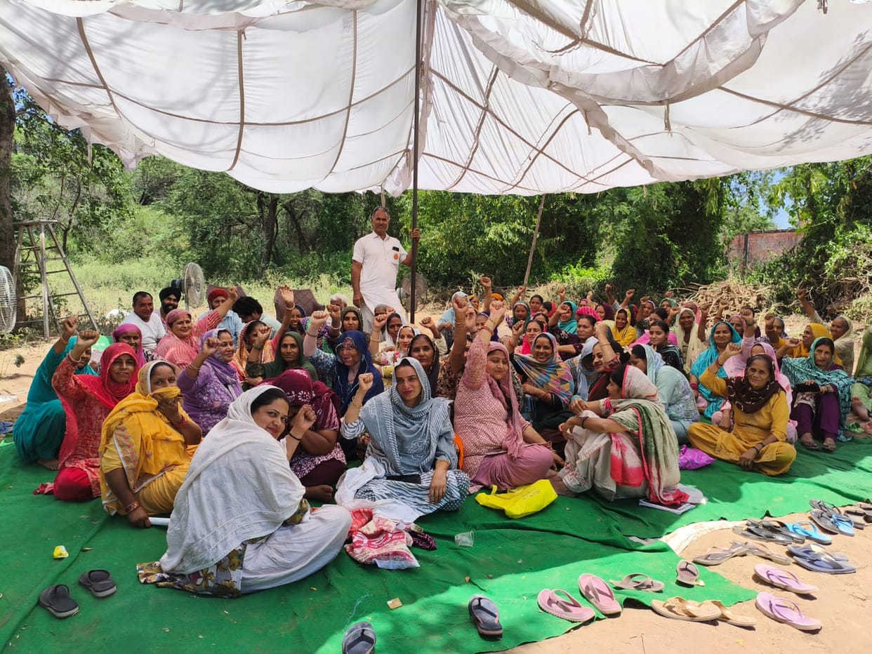 Women's protest continues against Solid Waste Management Company
