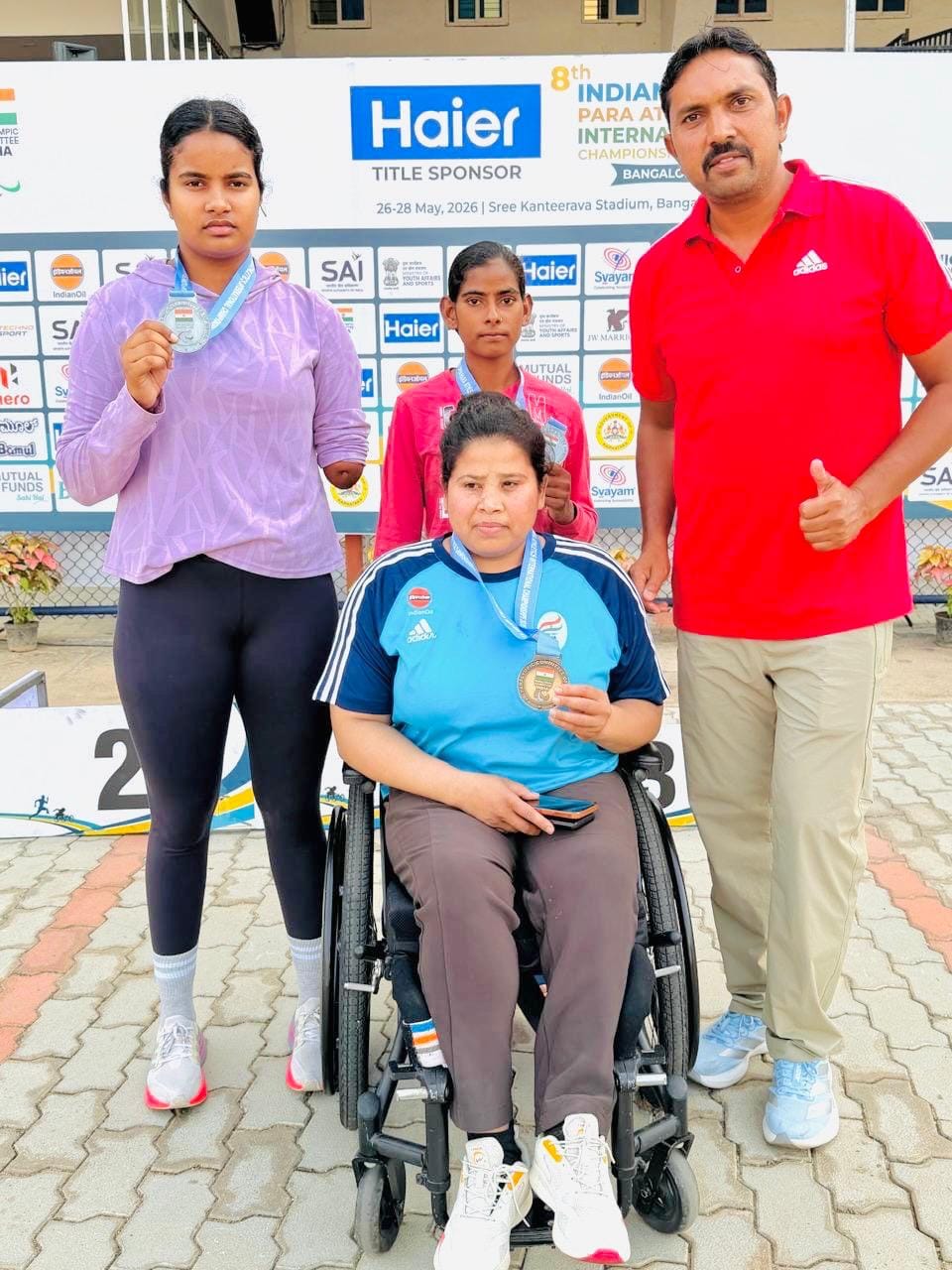 Meerut players dominated the second day as well, winning four medals.