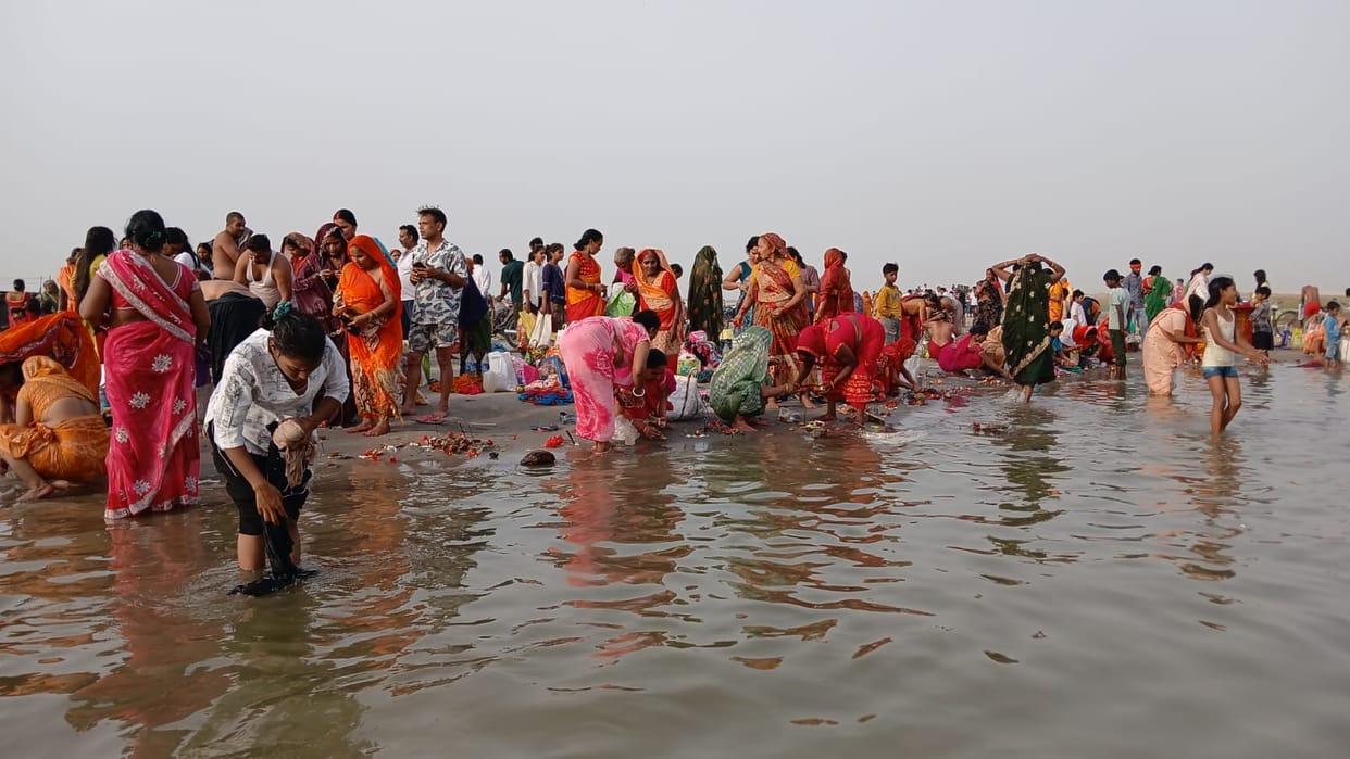 Devotees took a dip of faith
