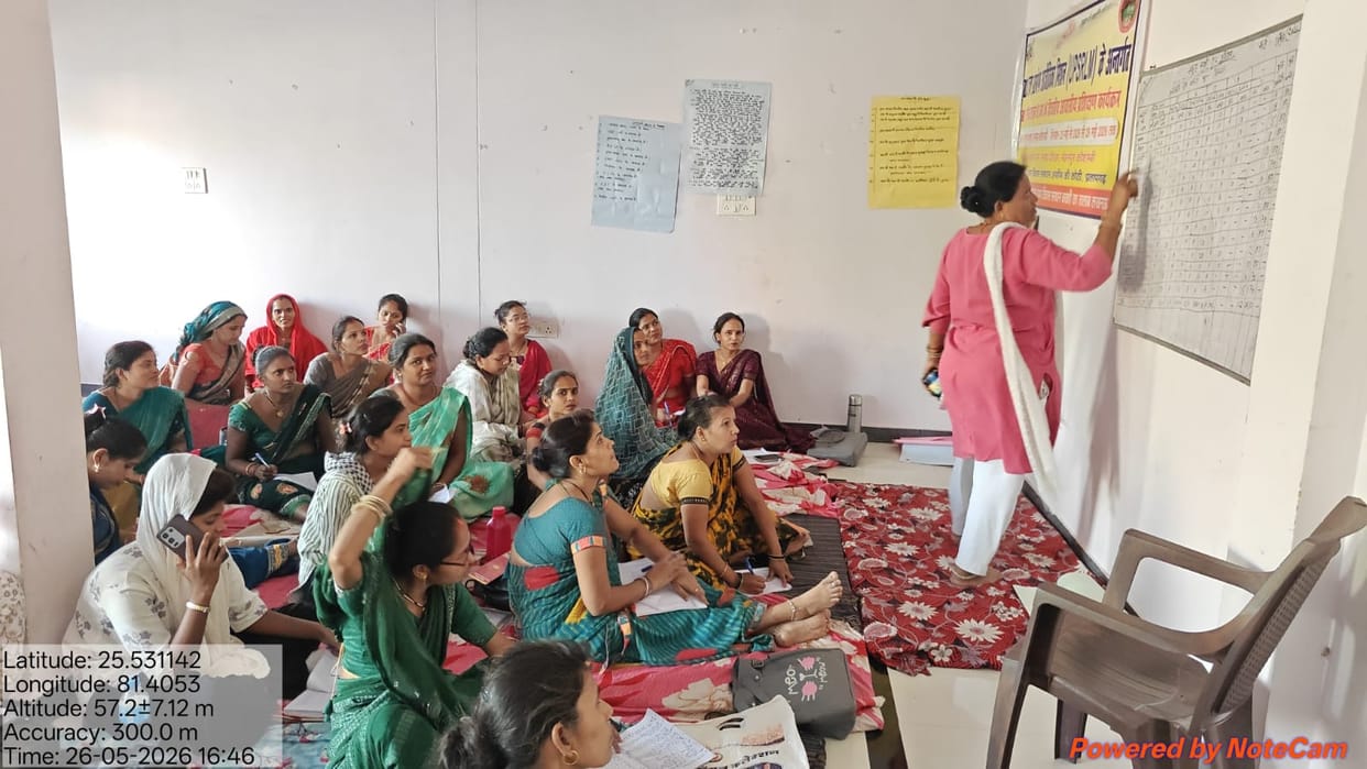 Training is being given to group friends to make them self-reliant.