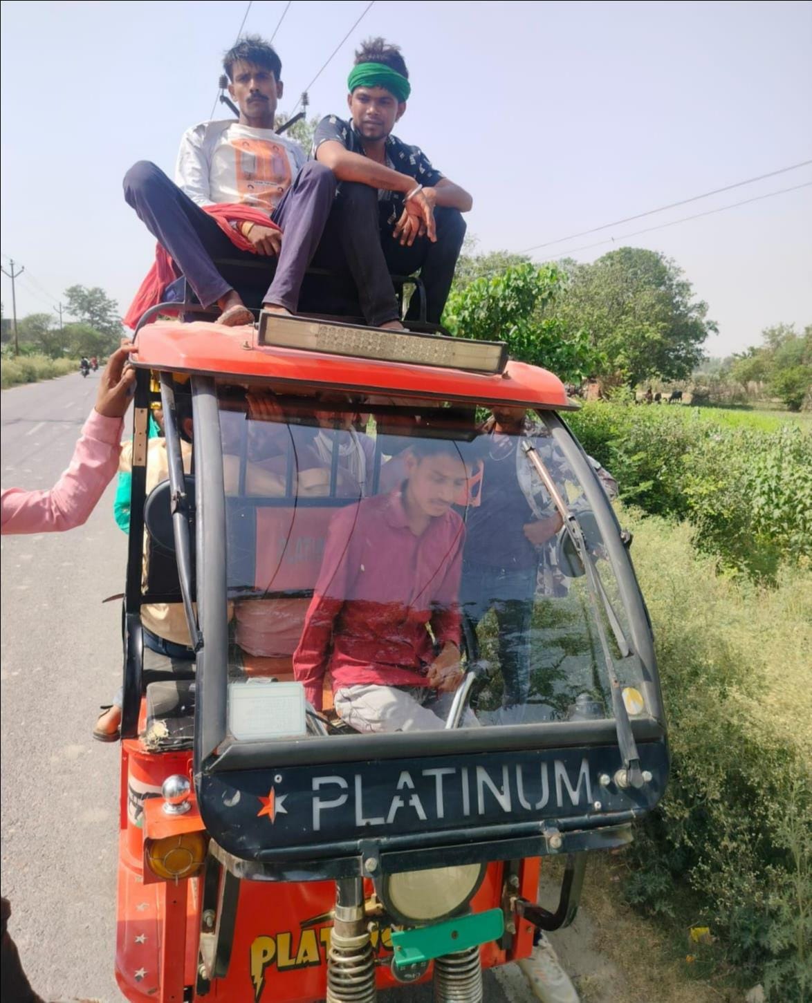42 vehicles were challaned and four were seized.