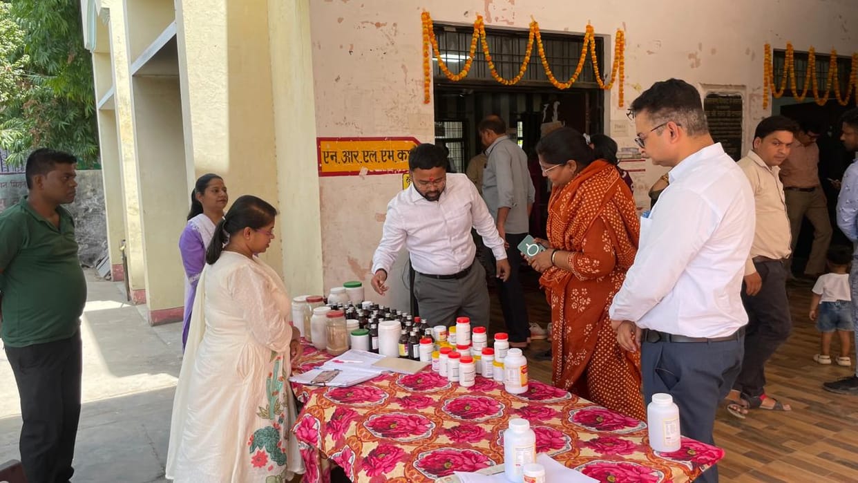 64 people received counselling and treatment at the camp.