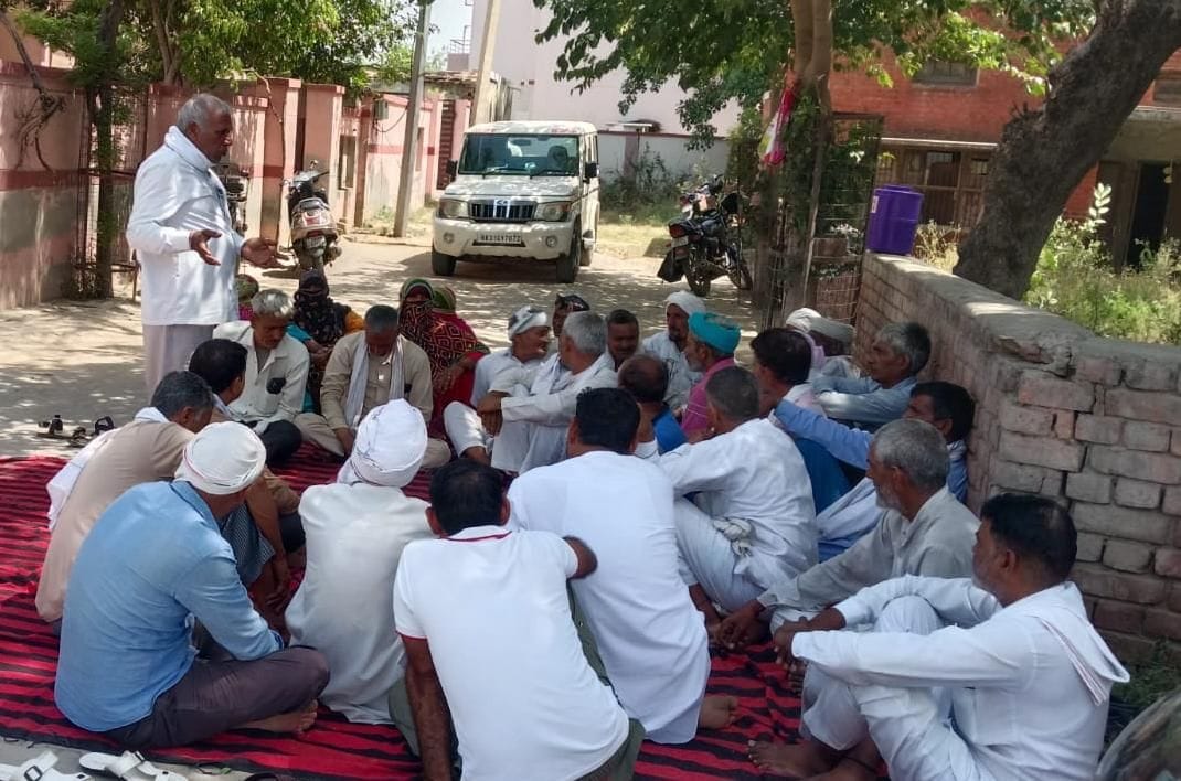 Forest laborers staged a sit-in at the District Office after their demands were not met.