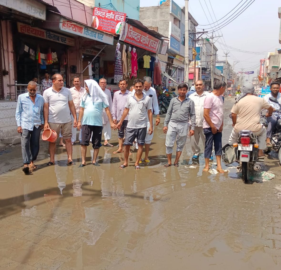 The problem of water drainage remains the same