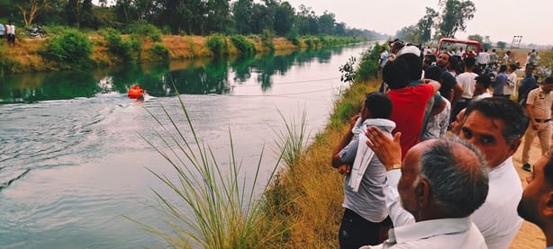 Car falls into Bhakra Canal, driver swept away by strong current