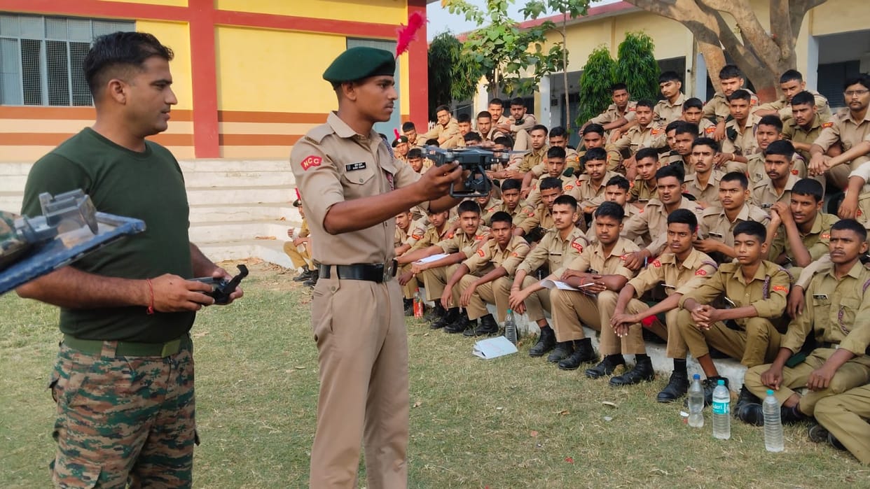 Drone training given in NCC camp