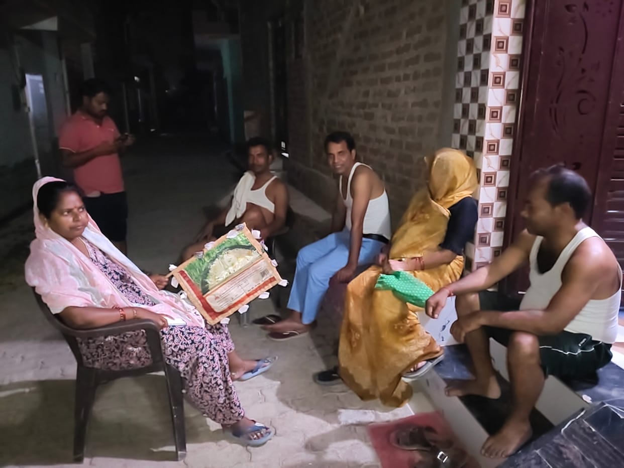 People staying awake all night in the scorching heat