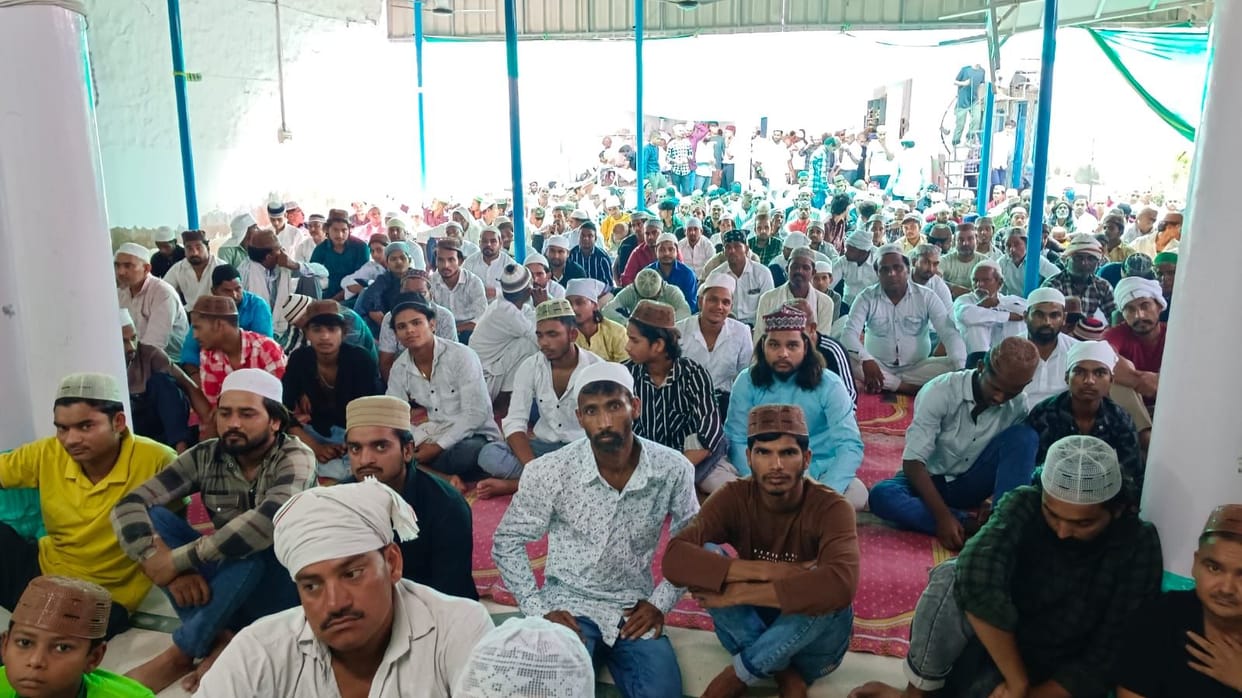 Eid al-Adha prayers were offered at the Shivaji Nagar Jama Masjid.