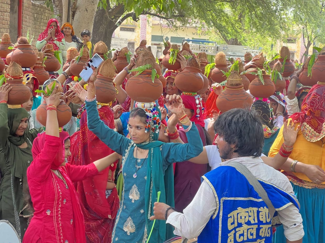 Shri Shrimad Bhagavat Katha Commences with a Kalash Yatra