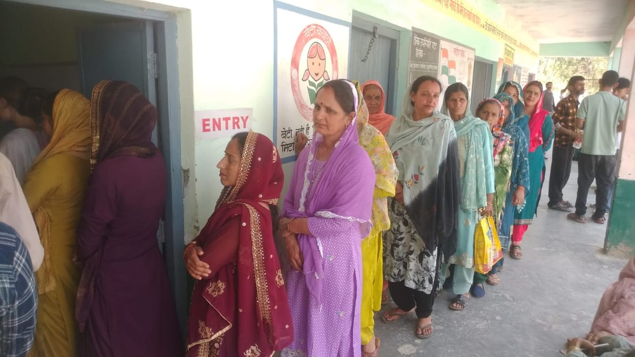 85.16 percent voting in Sirmaur amid scorching heat