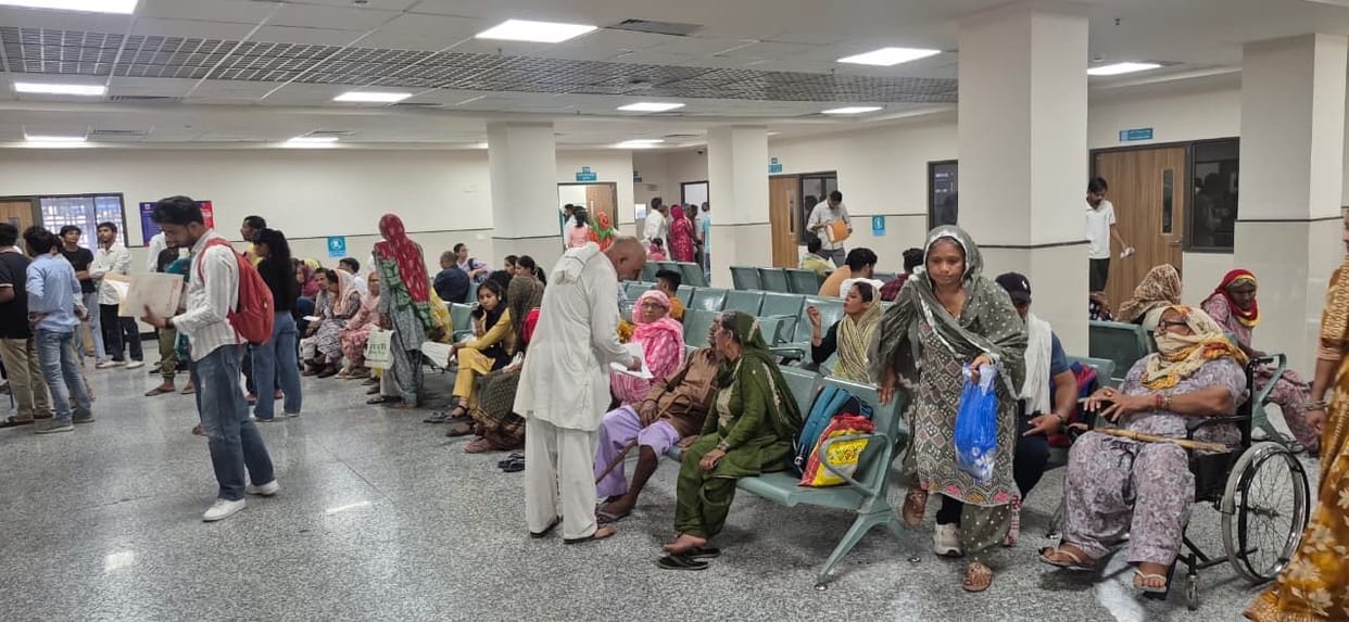 The heat has a heavy impact on the skin, increasing number of skin patients in the OPD of the Medical College.