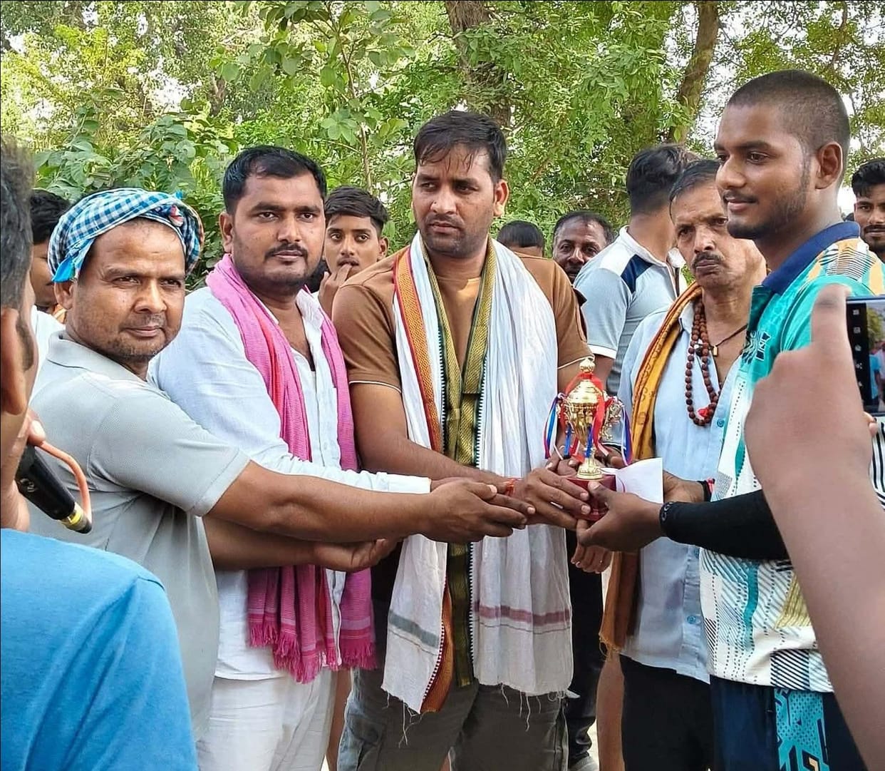 Ragho Patti's team became champion by defeating Sikatiya in a thrilling match.