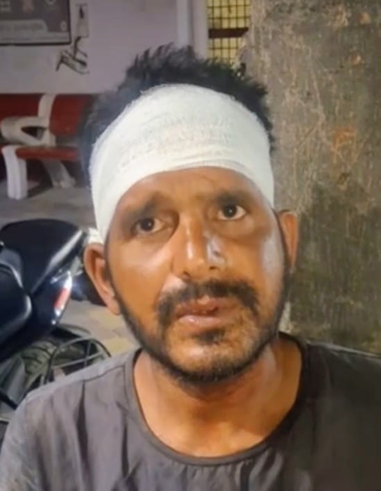 A young man was attacked and injured for refusing to lend money.