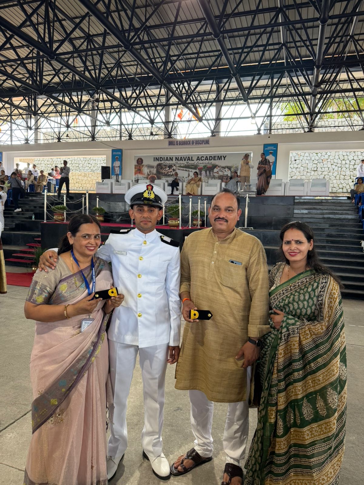 Ashish Kumar of Dahina became Sub-Lieutenant in the Navy