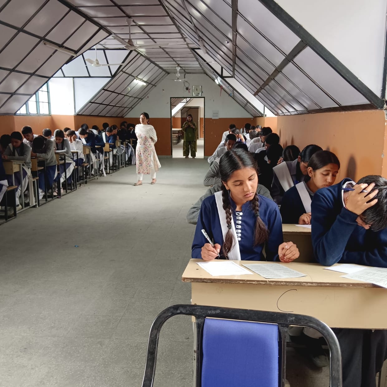Students from 25 schools in Rampur took the state-wide scholarship exam