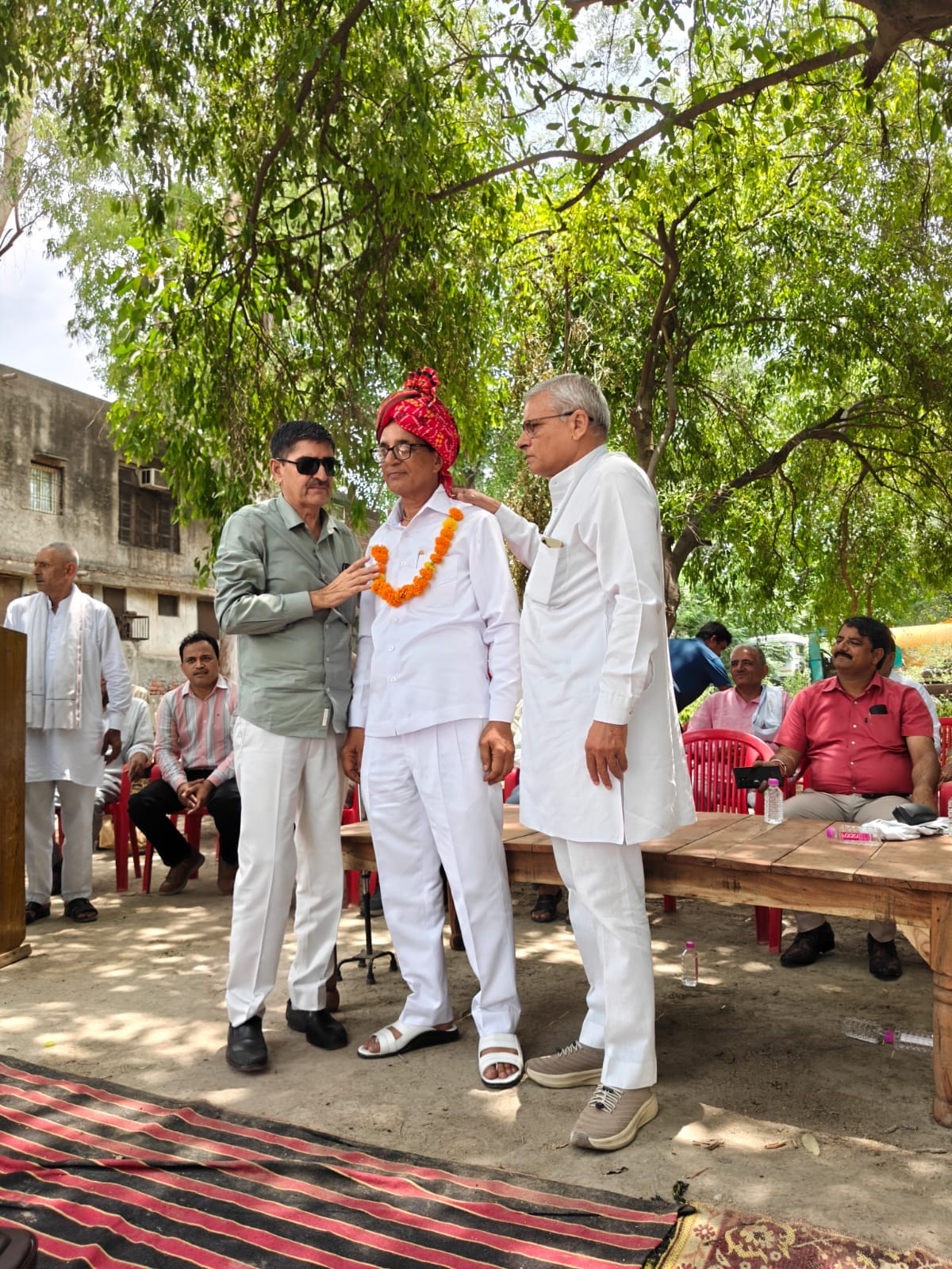 Fitter helper Vishnu Dutt Bhardwaj retired after 43 years of service.
