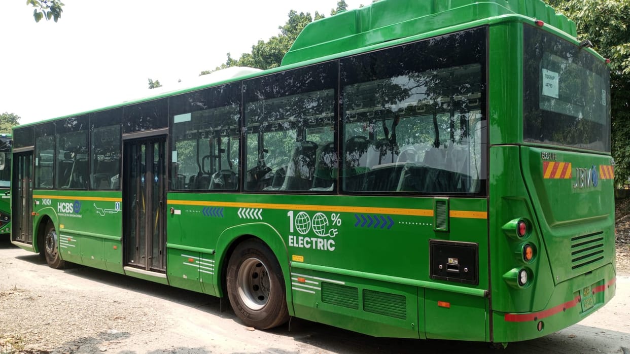 E-buses will run on three routes from next week
