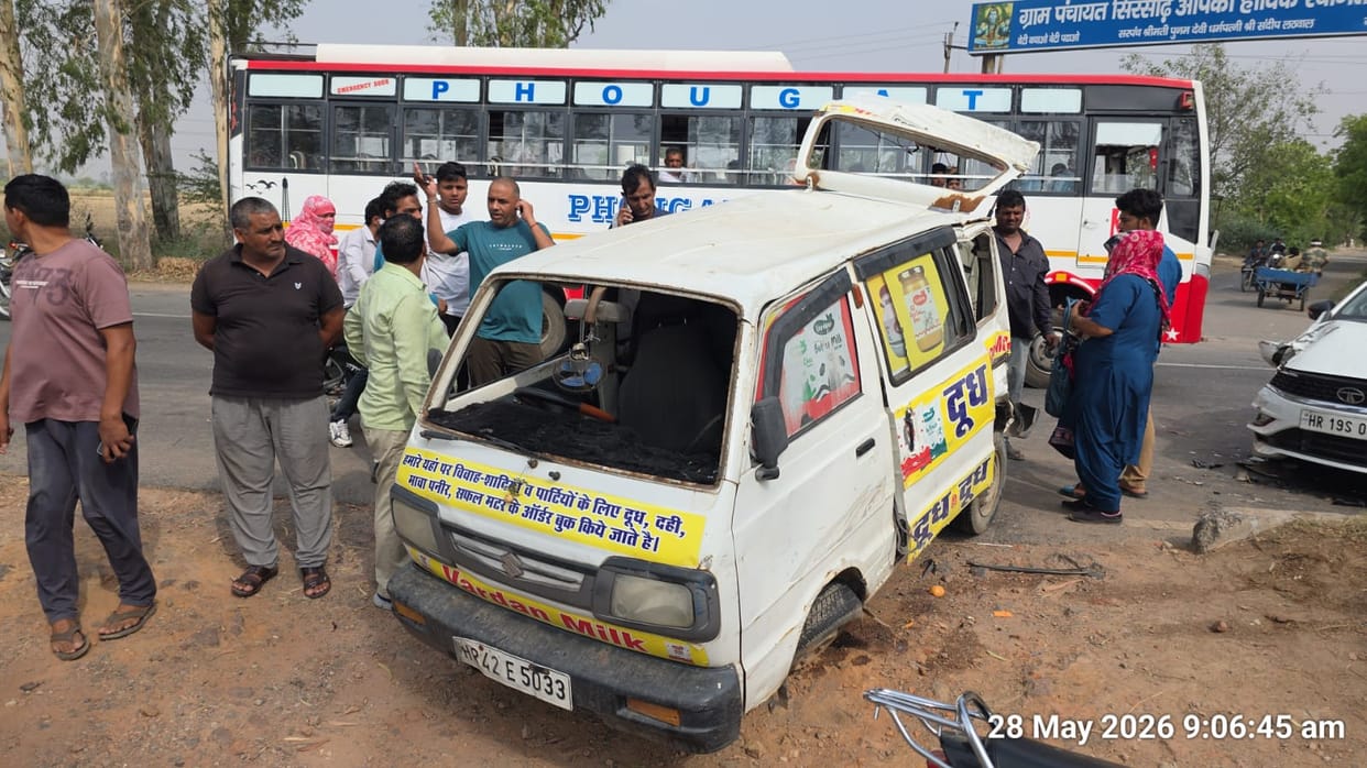 High-speed car hits van, driver injured